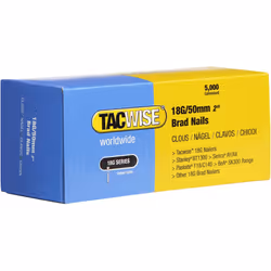 Tacwise 0401 Brad Nails 18G/50 mm Galvanised (Pack of 5000), 50mm