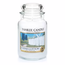 Yankee Candle Large Jar Candle - Clean Cotton