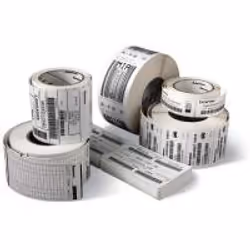 Zebra Z-Select 2000D, White, Self-adhesive printer label, Die-cut label, Roll, Paper, Direct thermal