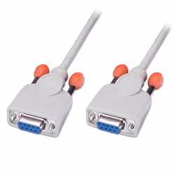 Lindy 2m Serial Null Modem/Data Transfer Cable (9DF/9DF), White, 2 m, Sub-D, Sub-D, Female, Female