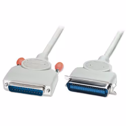 Lindy 2m Bi-Directional PC Parallel Printer Cable (25DM/36CM), Grey, 25-pin D-Sub, 36-pin CN, 2 m, Male/Male, 1 pc(s)