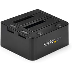 StarTech.com SDOCK2U33 USB 3.0 Dual Hard Drive Docking Station with UASP for 2.5/3.5in SSD / HDD â SATA 6 Gbps