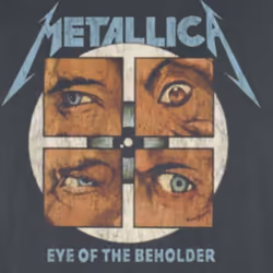 Metallica Eye Of The Beholder Amplified T Shirt - S, Charcoal