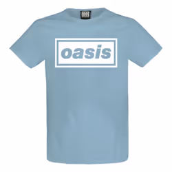 Oasis Decca Band Logo Amplified Blue T Shirt - XL, Blue