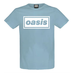 Oasis Decca Band Logo Amplified Blue T Shirt - XL, Blue