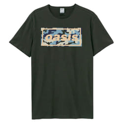 Oasis Camo Band Logo Amplified T Shirt - XXL, Charcoal