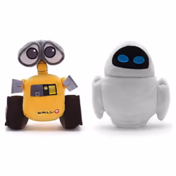 Disney WALL-E and EVE Mini Bean Bag Soft Toy Set 18cm