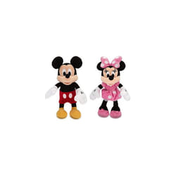 Disney Mickey Mouse and Minnie Mouse Mini Bean Bag Soft Toy Set 20cm
