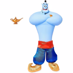 Disney Official Store Aladdin Genie 29cm Classic Doll & Lamp Boxed