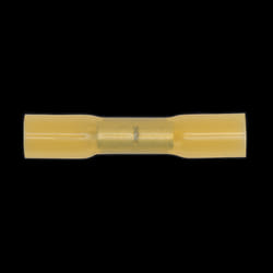 Heat Shrink Butt Connector Terminal &#216;6.8mm Yellow Pack of 50