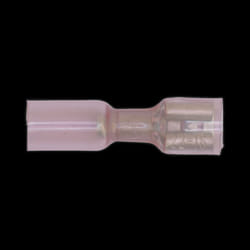 Heat Shrink Push-On Terminal 6.4mm Female Red Pack of 25