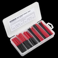 Heat Shrink Tubing Assortment 180pc 50 & 100mm Black & Red