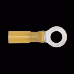 Heat Shrink Ring Terminal &#216;8.4mm Yellow Pack of 25