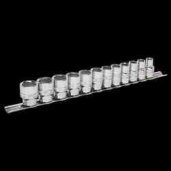Socket Set 12pc 3/8&quot;Sq Drive Lock-On? 6pt Metric