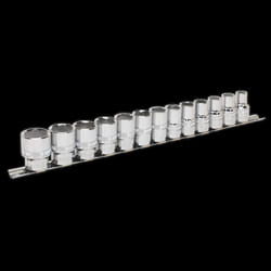 Socket Set 13pc 1/2&quot;Sq Drive Lock-On? 6pt Metric
