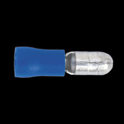 Bullet Terminal &#216;5mm Male Blue Pack of 100