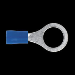 Easy-Entry Ring Terminal &#216;10.5mm (3/8&quot;) Blue Pack of 100