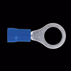 Easy-Entry Ring Terminal &#216;8.4mm (5/16&quot;) Blue Pack of 100