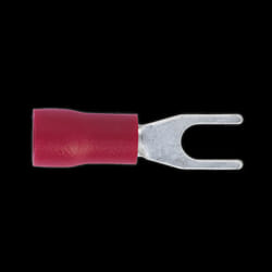 Easy-Entry Fork Terminal &#216;3.7mm (4BA) Red Pack of 100