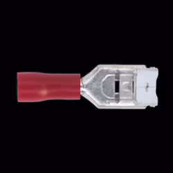 Piggy-Back Terminal 6.3mm Red Pack of 100