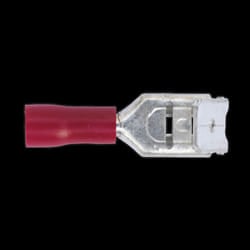 Piggy-Back Terminal 6.3mm Red Pack of 100