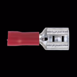 Push-On Terminal 6.3mm Female Red Pack of 100