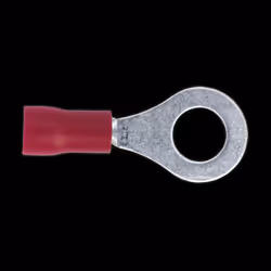 Easy-Entry Ring Terminal &#216;6.4mm (1/4&quot;) Red Pack of 100