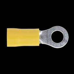 Easy-Entry Ring Terminal &#216;5.3mm (2BA) Yellow Pack of 100