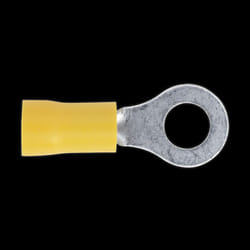 Easy-Entry Ring Terminal &#216;6.4mm (1/4&quot;) Yellow Pack of 100
