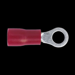Easy-Entry Ring Terminal &#216;4.3mm (4BA) Red Pack of 100