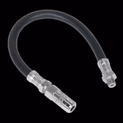 Rubber Delivery Hose with 4-Jaw Connector Flexible 300mm 1/8&quot;BSP Gas
