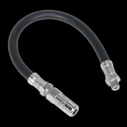Rubber Delivery Hose with 4-Jaw Connector Flexible 300mm 1/8&quot;BSP Gas