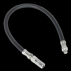 Rubber Delivery Hose with 4-Jaw Connector Flexible 450mm 1/8&quot;BSP Gas