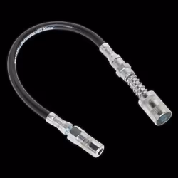 Rubber Delivery Hose with 4-Jaw Connector Flexible 300mm Quick Release Coupling