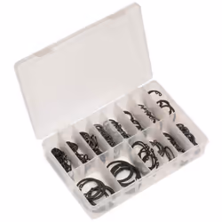 Sealey AB017CC Circlip Assortment 200pc Internal & External Metric
