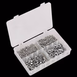 Steel Nut Assortment 370pc M5-M10 Metric