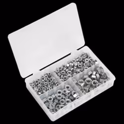 Steel Nut Assortment 320pc 1/4&quot;-1/2&quot;UNF