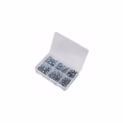 O-Clip Double Ear Assortment 140pc - Zinc Plated