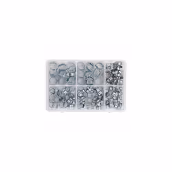 O-Clip Double Ear Assortment 140pc - Zinc Plated