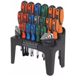 Screwdriver, Hex Key & Bit Set 44pc