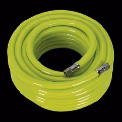 Air Hose High-Visibility 15m x &#216;10mm with 1/4&quot;BSP Unions