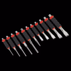 Sheathed Punch & Chisel Set 11pc