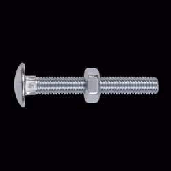 Coach Bolt & Nut DIN 603 - M10 x 75mm Zinc Pack of 50