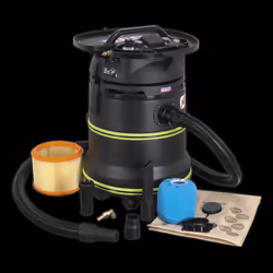 Vacuum Cleaner Industrial Dust-Free Wet/Dry 35L 1000W/230V Plastic Drum M-Class Self-Clean Filter