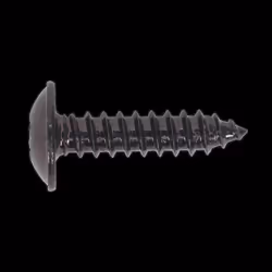 Self-Tapping Screw 4.8 x 19mm Flanged Head Black Pozi Pack of 100