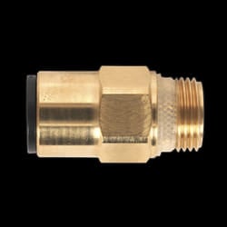 Brass SuperThread Straight Adaptor 12mm x 3/8&quot;BSP Pack of 2 (John Guest Speedfit&#174; - RM011213)