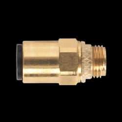 Brass SuperThread Straight Adaptor 6mm x 1/8&quot;BSP Pack of 2 (John Guest Speedfit&#174; - RM010611)