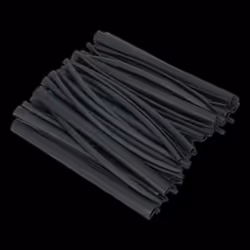 Heat Shrink Tubing Assortment 72pc Black Adhesive Lined 200mm