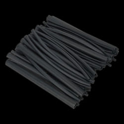 Heat Shrink Tubing Assortment 72pc Black Adhesive Lined 200mm
