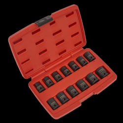 Impact Socket Set 13pc 1/2&quot;Sq Drive 12-Point
